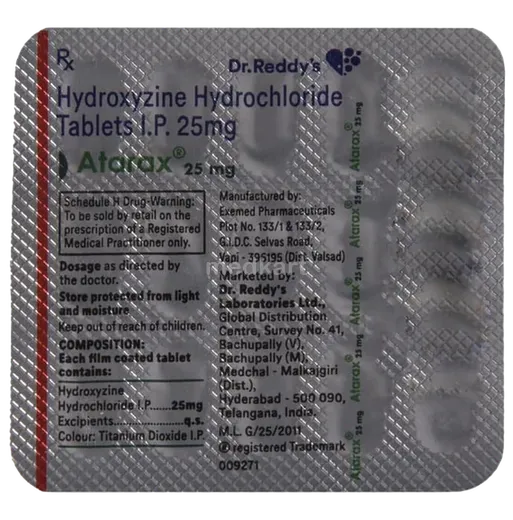 atarax 25mg tablet 15's